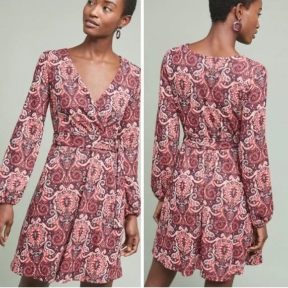 Maeve Dresses & Skirts - Maeve Shimmering Paisley Dress, Size M (with pockets!)